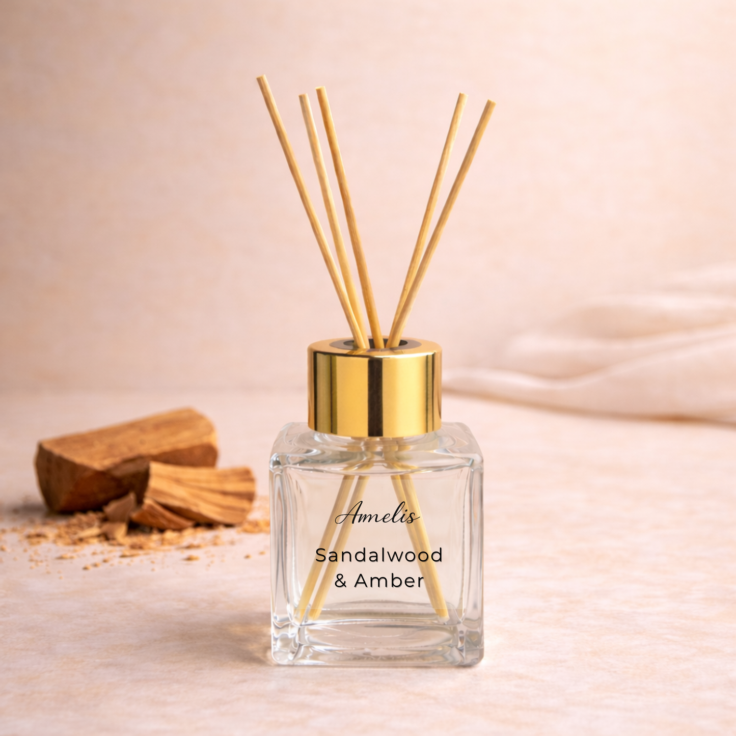 Αρωματικό Χώρου με Sticks - Sandalwood & Amber