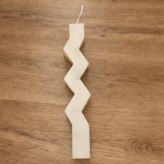 Λαμπάδα Ζιγκ Ζαγκ – Λευκό