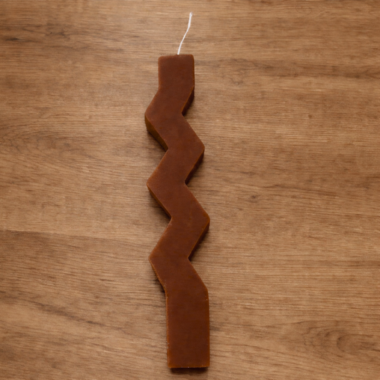 Λαμπάδα Ζιγκ Ζαγκ – Καφέ