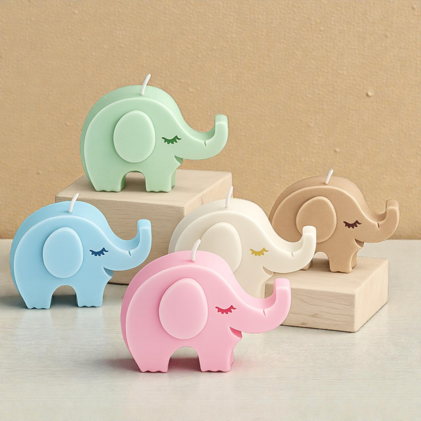 Ελεφαντάκι-Παιδική Μπομπονιέρα Κερί