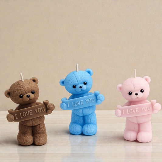 Αρκουδάκι -Μπομπονιέρα Κερί