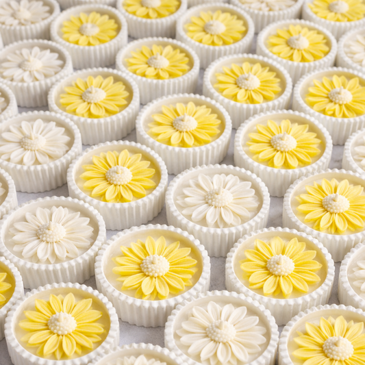 Βάζο Πορσελάνης με Αρωματικό Κερί Μαργαρίτα