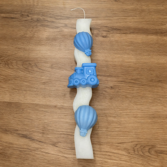 Παιδική Πασχαλινή Λαμπάδα με Τρενάκι & Αερόστατα