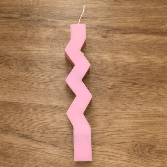 Λαμπάδα Ζιγκ Ζαγκ – Ρόζ