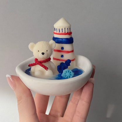 Μπομπονιέρα Κερί Αρκουδάκι