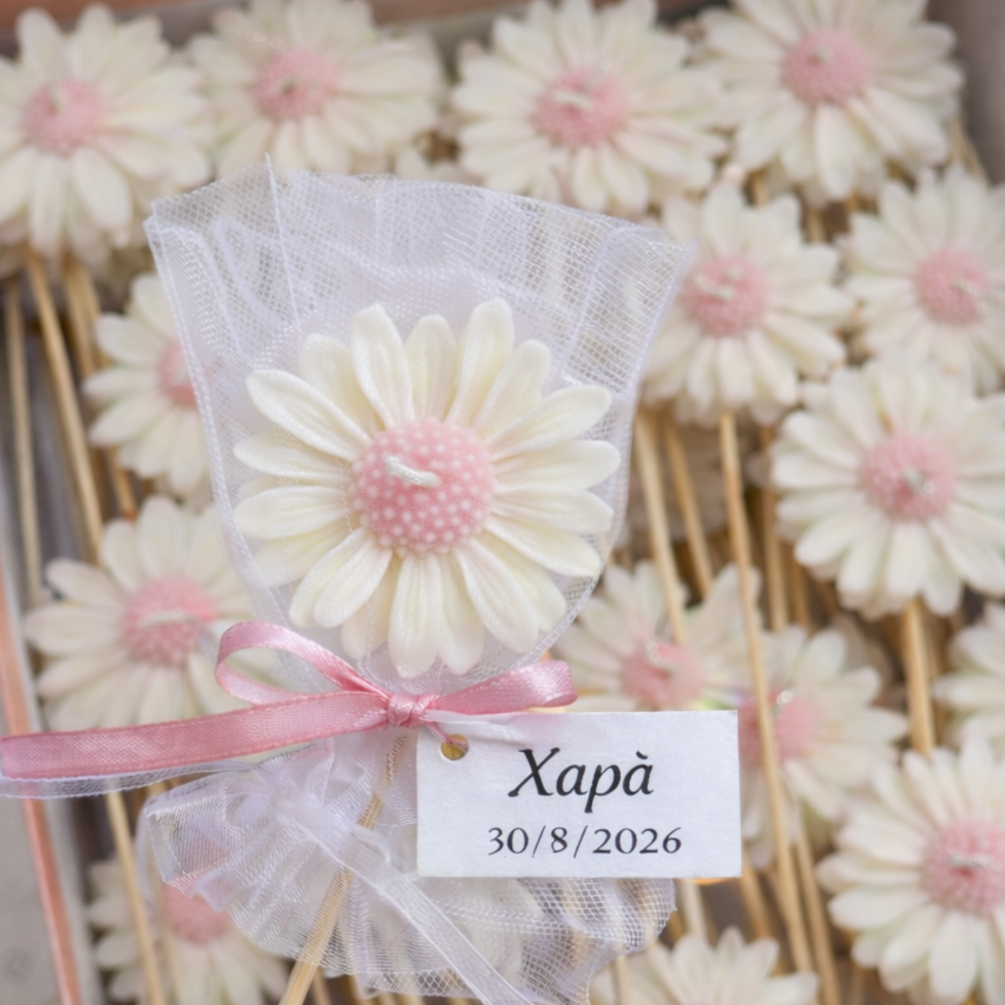 Μπομπονιέρα Κερί Μαργαρίτα