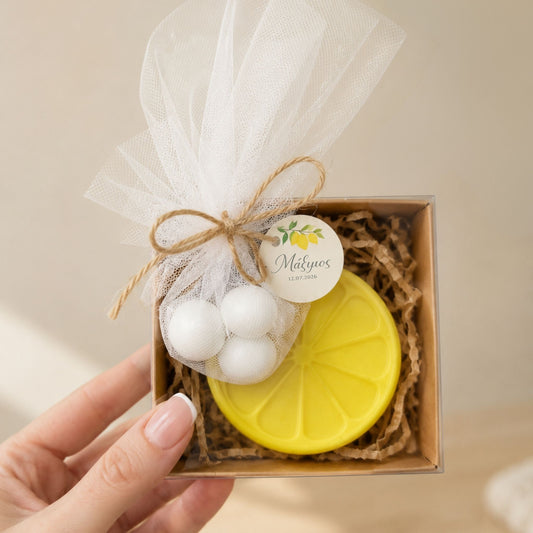 Μπομπονιέρα Κερί Lemon